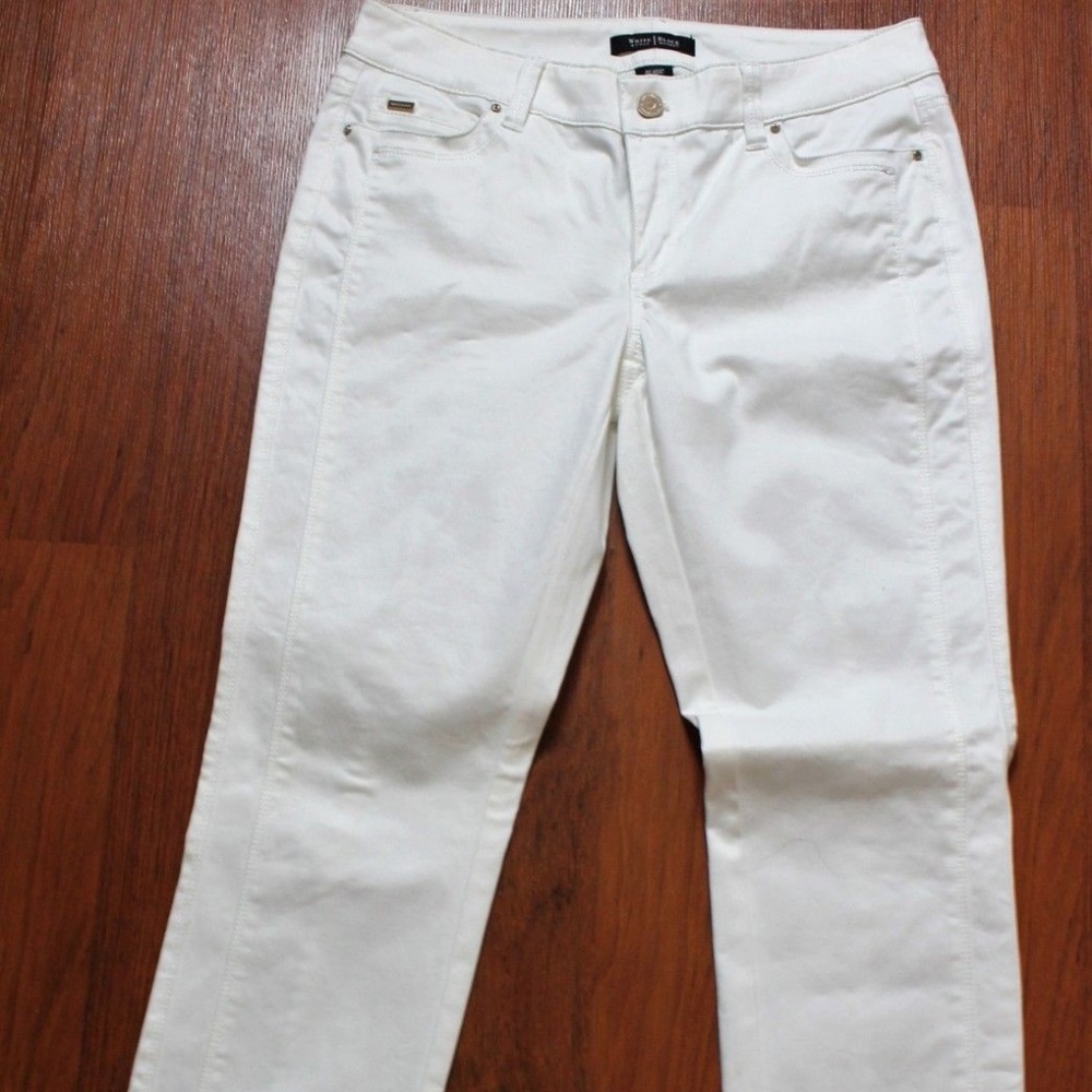 White Black House Market Women White Straight Leg